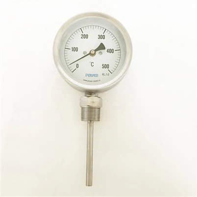 Bottom Connection Bimental Thermometer